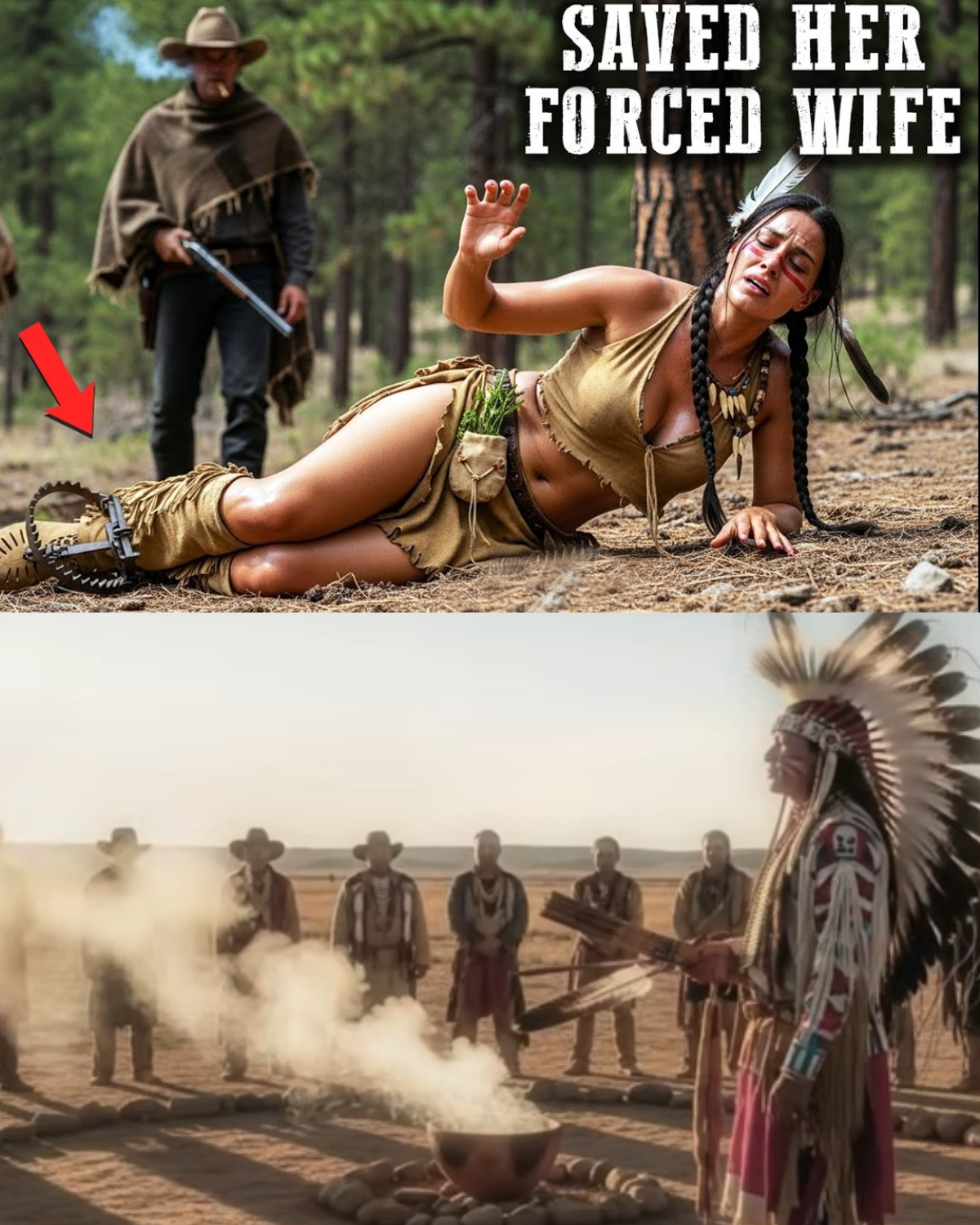 I Saved an Apache Widow from a Bear Trap—By Morning, Her People Stood Outside My Cabin and Demanded I Take Her With Me