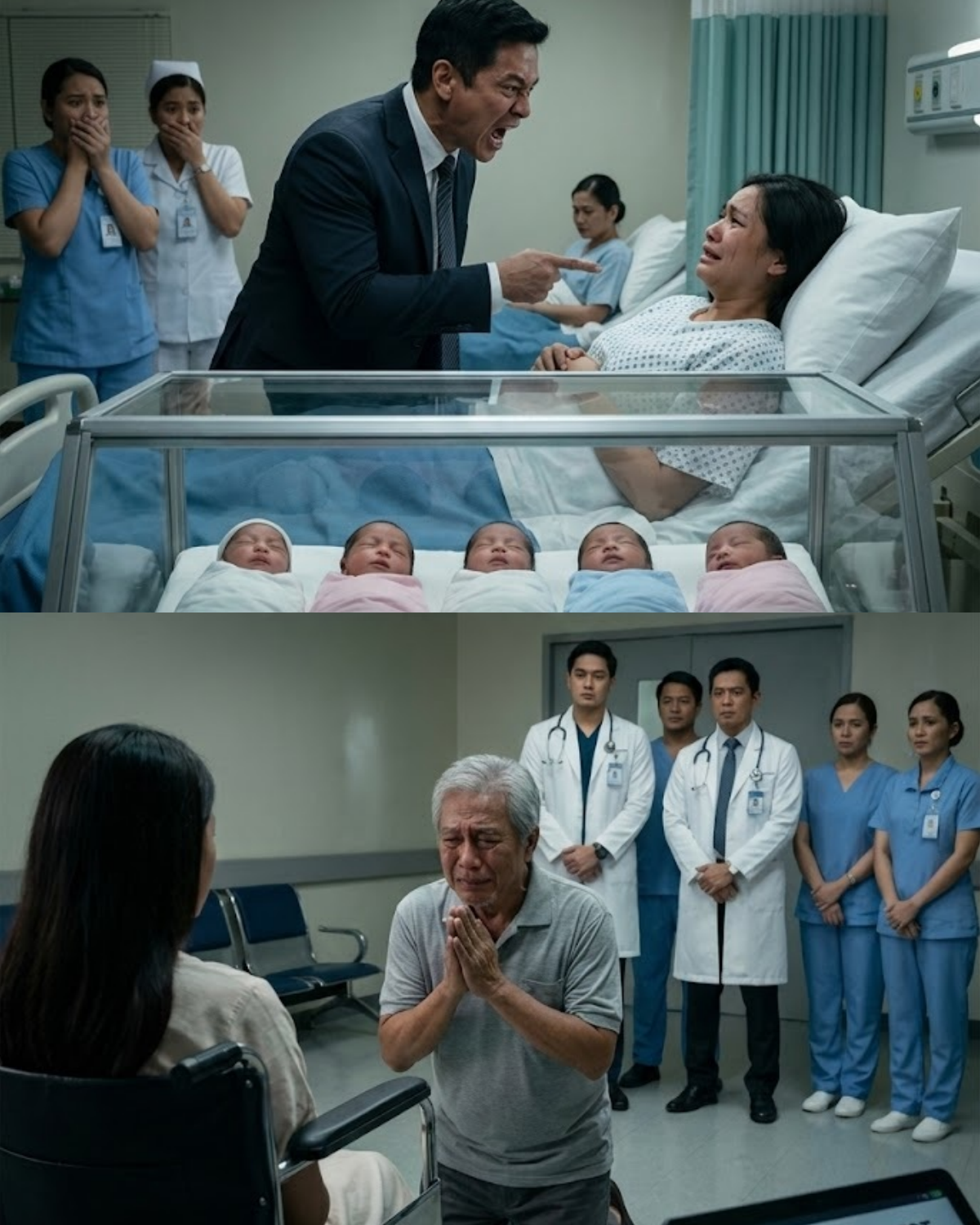 IN 1995, HE ABANDONED HIS WIFE AT THE HOSPITAL BECAUSE SHE GAVE BIRTH TO FIVE “DARK-SKINNED” BABIES. Thirty years later, the world was shocked by what the DNA test revealed