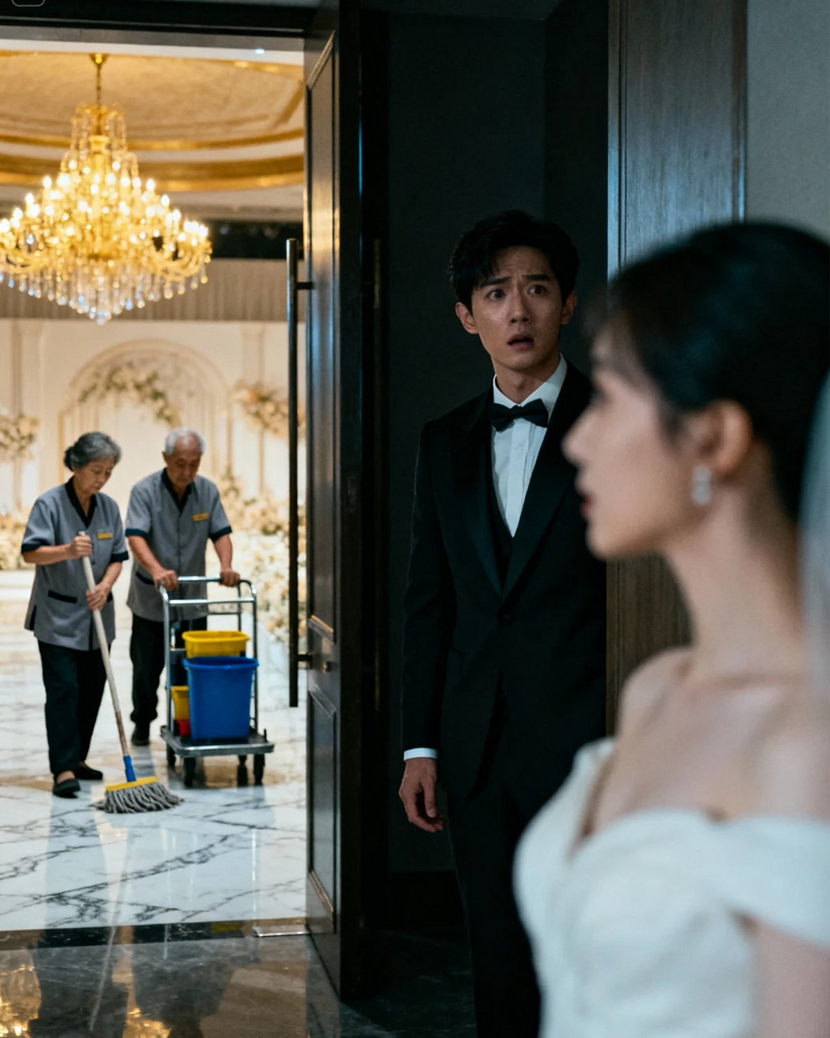 I Said My Parents Were Dead — Until My Wedding Day, When I Found Them Alive, Quietly Cleaning the Floors of the Hotel Where I Was About to Marry Into Wealth, and Realized That the Life I Had Built on Shame, Ambition, and Silence Could No Longer Survive the Truth About Where I Came From