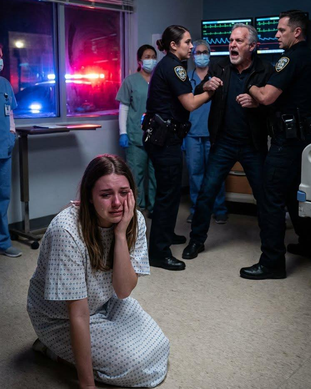 “PAY UP OR LEAVE MY HOUSE!” MY FATHER SCREAMED WHILE I WAS STILL BLEEDING FROM SURGERY, AND THE MOMENT THE POLICE WALKED INTO MY HOSPITAL ROOM, EVERYTHING HE HAD HIDDEN FOR DECADES BEGAN TO COLLAPSE