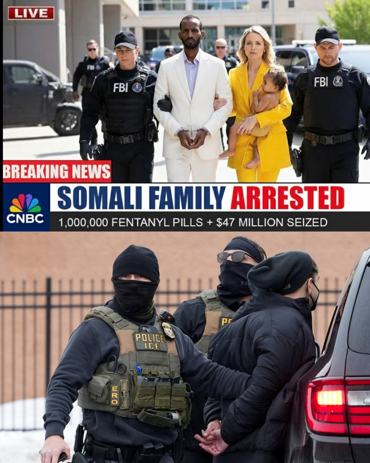 SHOCKING: FBI & DEA storm Minneapolis, raiding a Somali family compound — over 1 MILLION fentanyl pills and $47 MILLION in cash seized, as quiet military-linked intelligence raises terrifying questions.