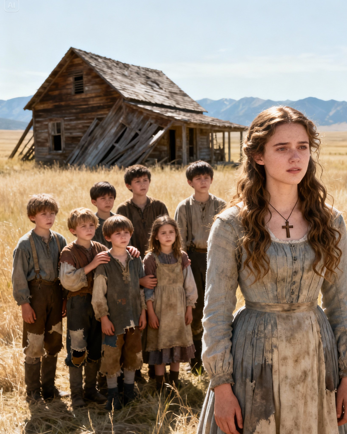 The Mail-Order Bride Stepped Off the Wagon Expecting a Husband — Instead She Found SEVEN Motherless Children and a Truth That Broke Her Heart