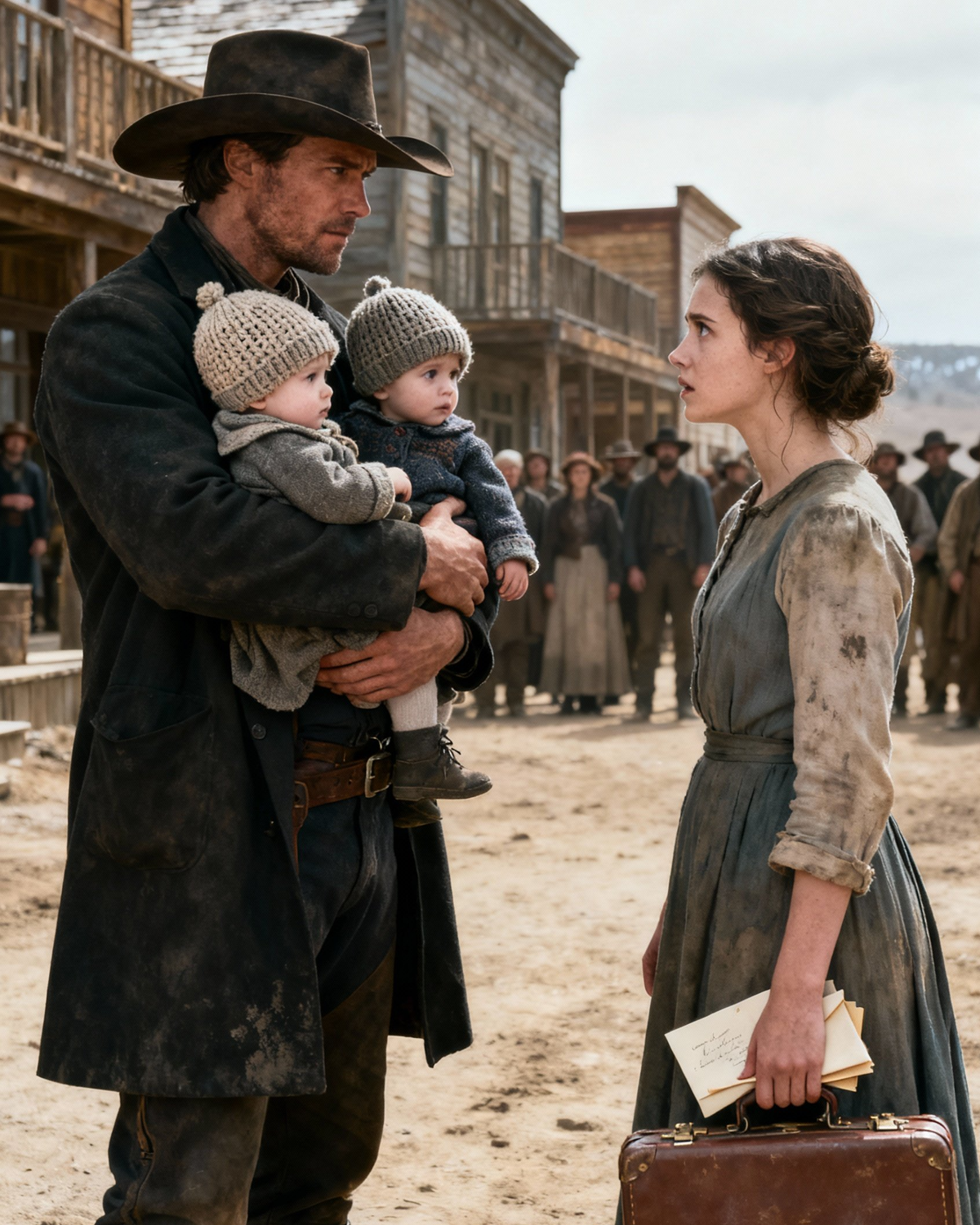 She Was Rejected as a Mail-Order Bride in a Town That Didn’t Want Her—Until a Broken Cowboy Knelt in the Dirt, Looked Past the Whispers, and Asked Her to Become the Mother His Children Had Been Waiting For