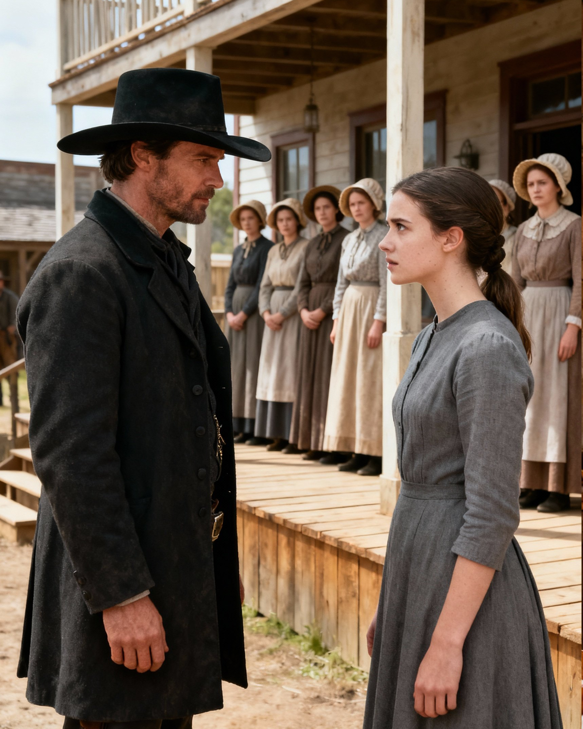 She Stood There While Everyone Looked Past Her — Seven Rejections, One Dust-Covered Cowboy, and the Moment a Woman the World Had Written Off Was Chosen in Front of Everyone Who’d Failed to See Her