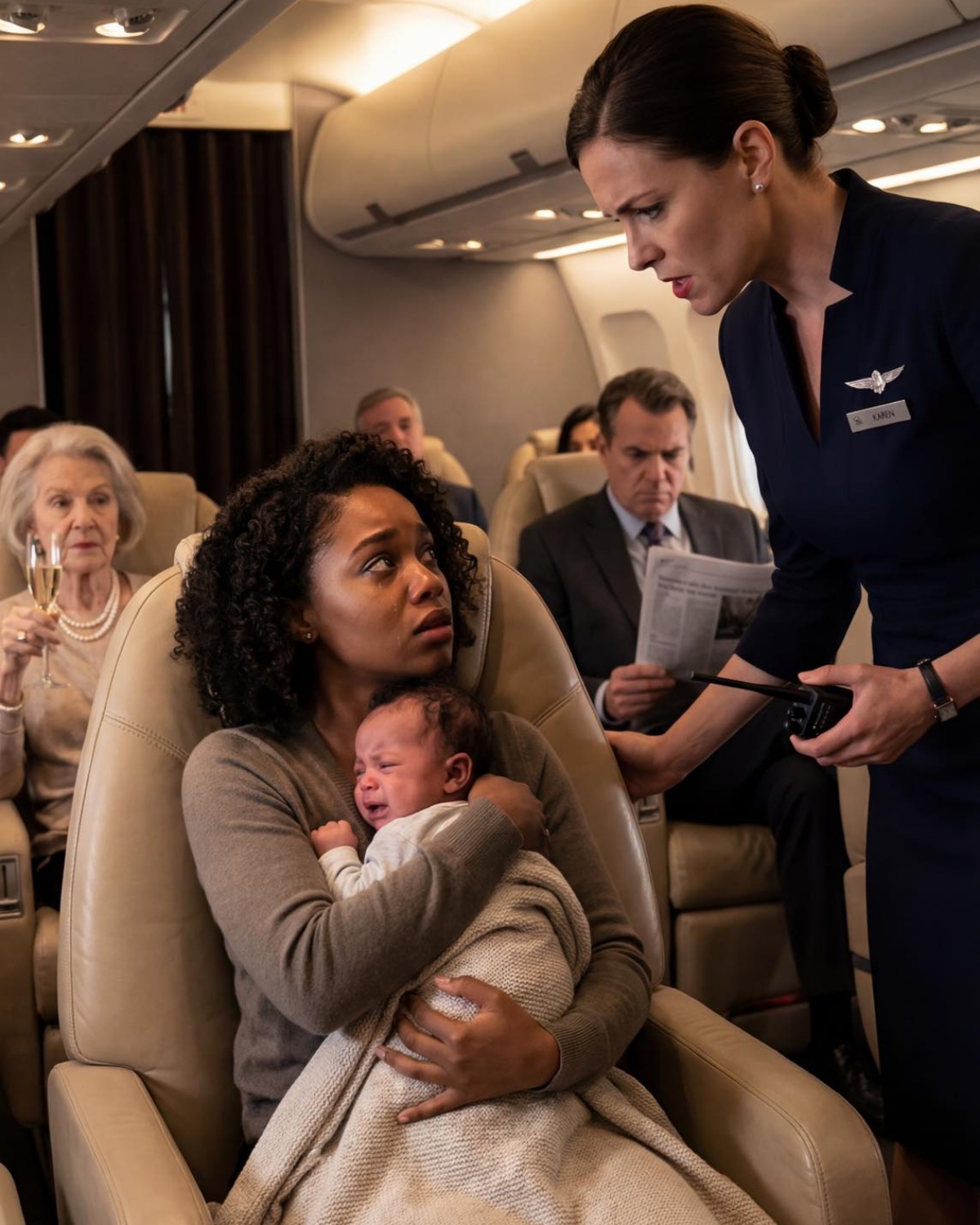 She Slapped Me in First Class for My Crying Baby — She Never Imagined I Was Married to the Man Who Owned the Entire Airline