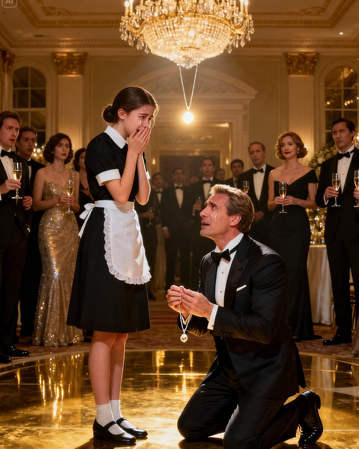 The Billionaire Froze When He Saw the Necklace of the Waitress Serving Him — She Was the Daughter He Lost 25 Years Ago… And the One Behind Everything Was His “Kind” Wife