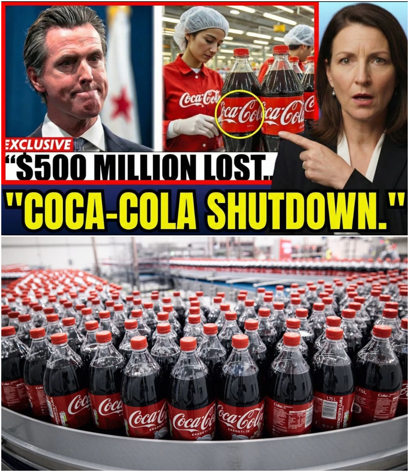 California Governor in Trouble After Coca-Cola Factory Shutdown