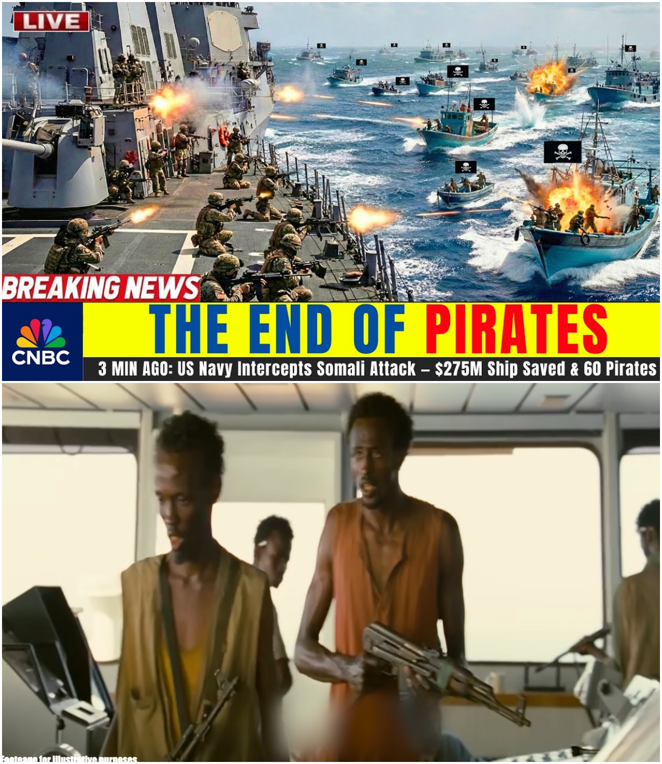 US NAVY & SEALS STORM Somali Pirate Ship — $275M Ship Saved & 60 Pirates TAKEN DOWN | US Military