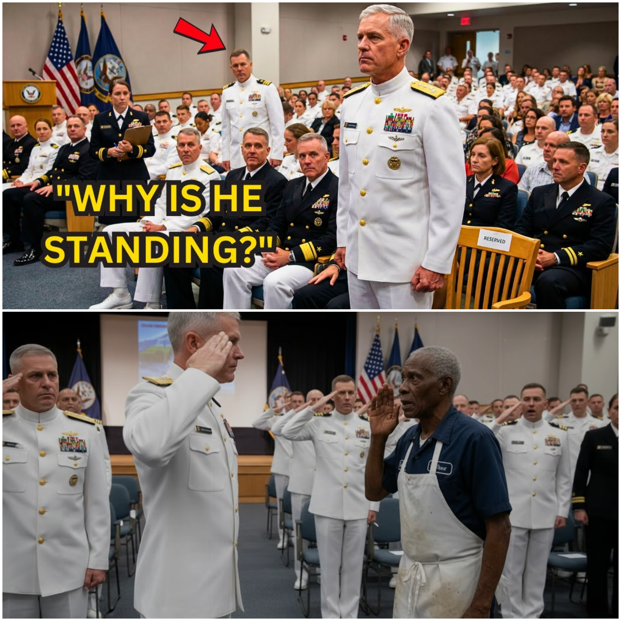 Everyone Sat Down at Navy Ceremony — Until 3-Star Admiral Refused to Sit When He Saw Who Was Missing
