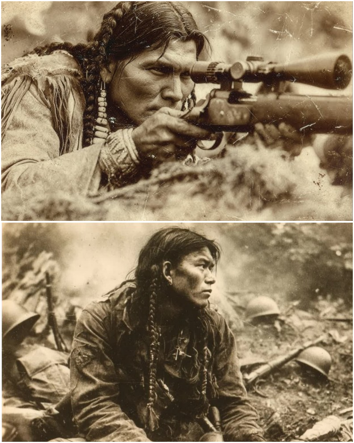 The Greatest Indigenous Sniper Who Terrified the Nazis in World War II… Stories that have been buried for nearly 80 years.