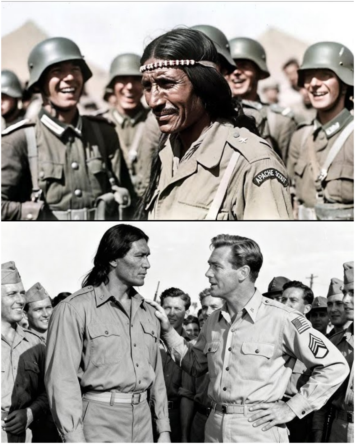 The Apache Scout Smiled When the Germans Laughed — By Dawn, Their Patrol Was Just a Ghost Story