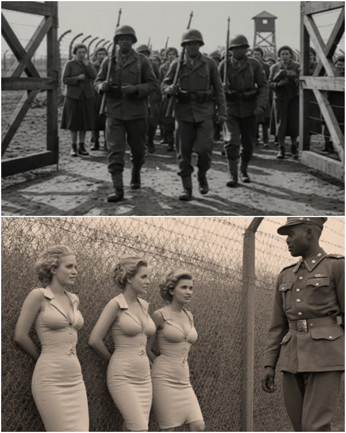 “We’ve Never Seen Men Like This!” — German Women POWs COULDN’T Stop Staring at Black Soldiers