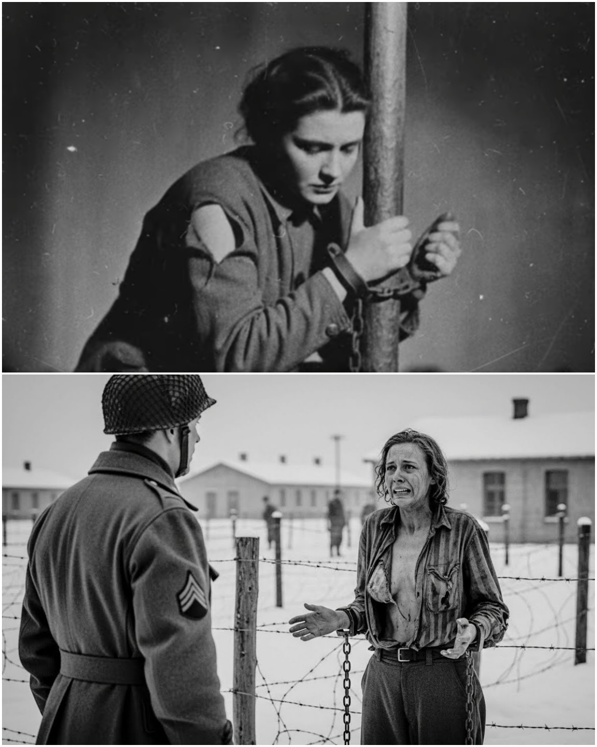 “When Did You Last Eat” | German Women POWs in Chains Break Down at U.S. Soldier’s Question