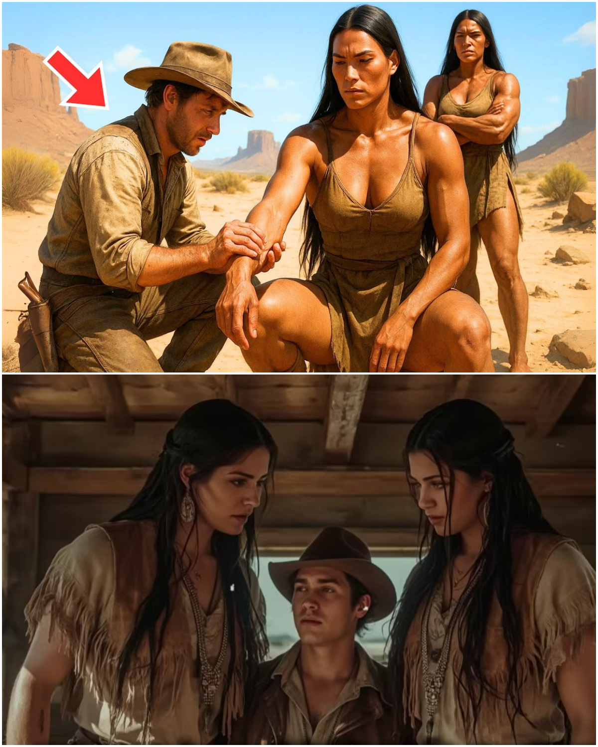 The Poor Rancher Saved Two Giant Apache Twins — That Night, They Whispered They Wanted Him Together