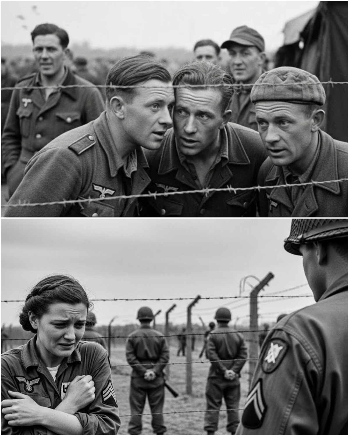 “Please… Not in Front of Everyone”—German POW Woman Embarrassed Until Americans Turned Away