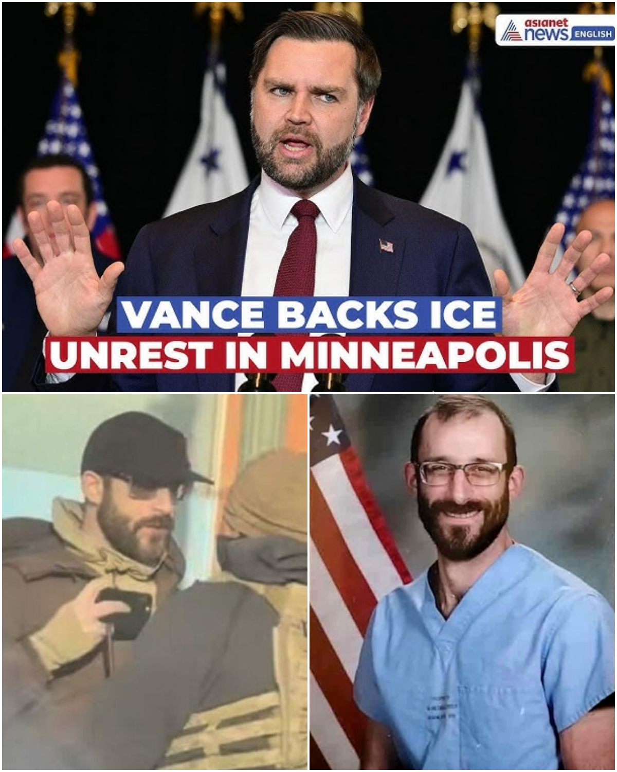 🚨 Controversy Erupts as JD Vance Defends Federal Agents After Alex Pretti Shooting, Blaming Local Officials for ‘Engineered Chaos’