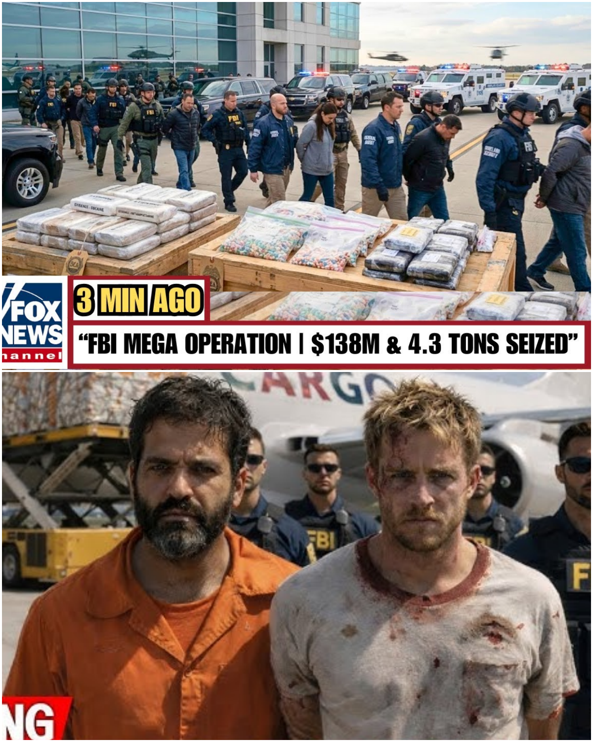 BREAKING: FBI & DHS Storm Michigan Airport, Seizing 4.3 Tons of Drugs and $138M in Cash as a Secret Cartel Pipeline Is Exposed in Operation Wolverine Shield.