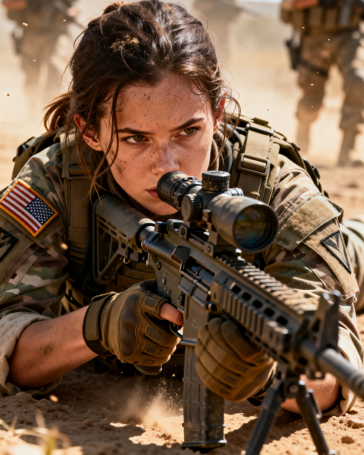 She was just cleaning the shooting range — until the enemy attack began and a SEAL handed her his sniper rifle.