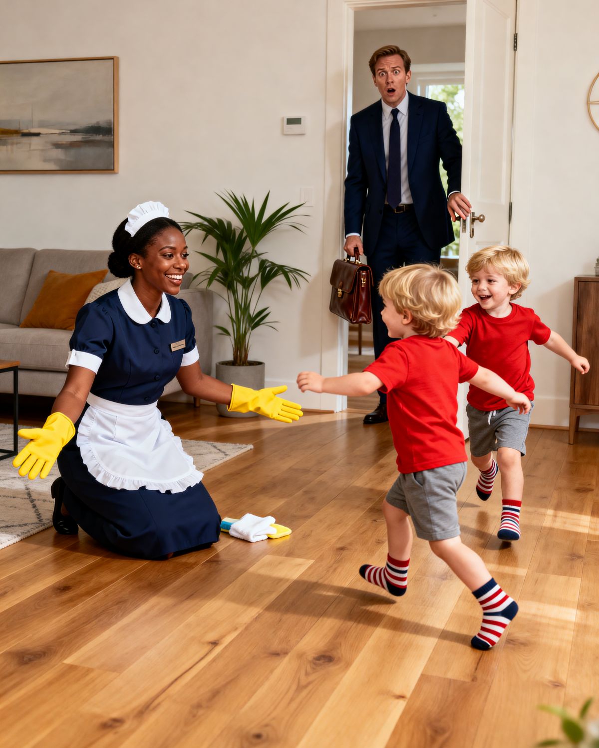 Billionaire’s Twins Were Born Paralyzed And Couldn’t Speak, What He Saw The Maid Doing Shocked Him