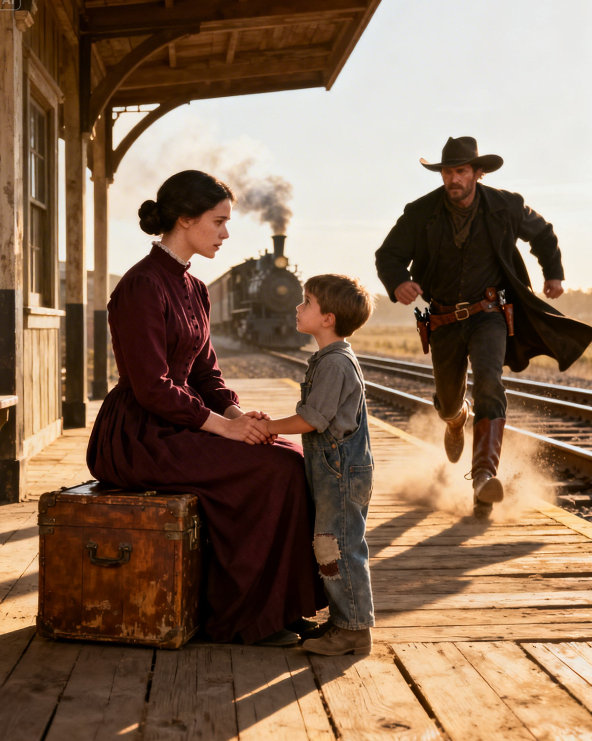 She Waited 3 Days at the Train Depot… Then a Little Boy Whispered, “Are You My New Mama