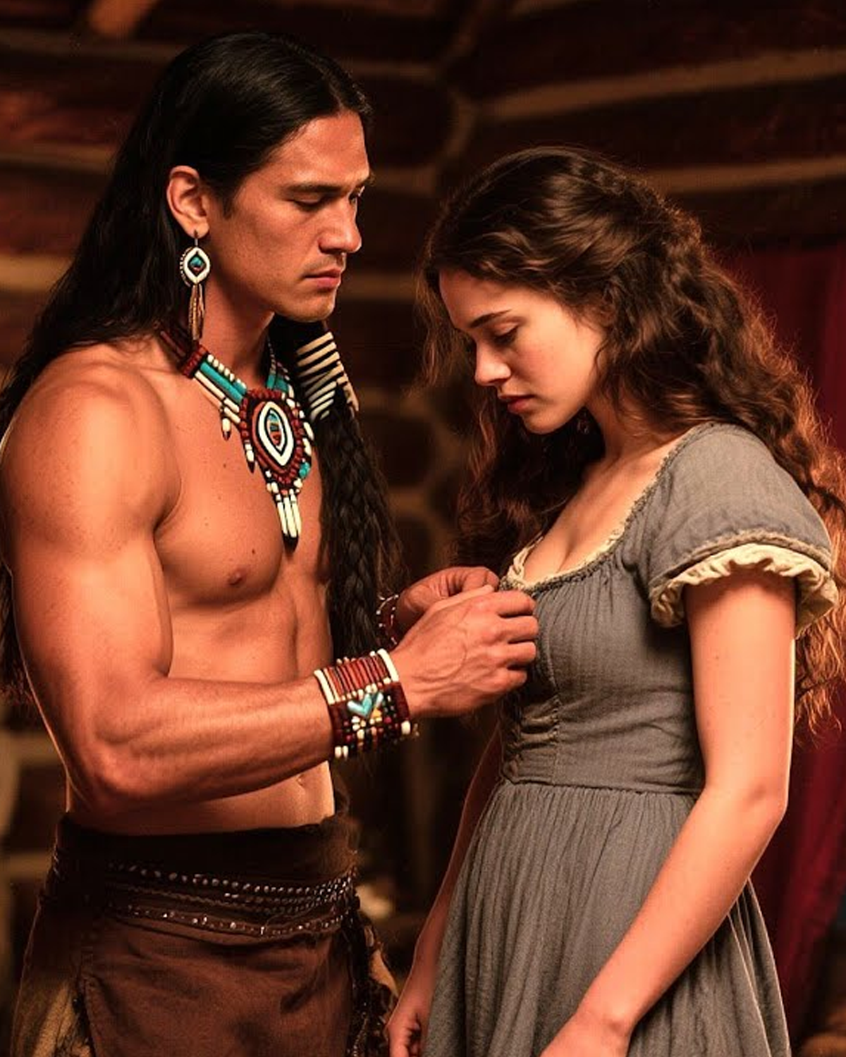 “Stop Me When It’s Too Much…” the Lonely Apache Murmured to the Bride He Won by Fate.