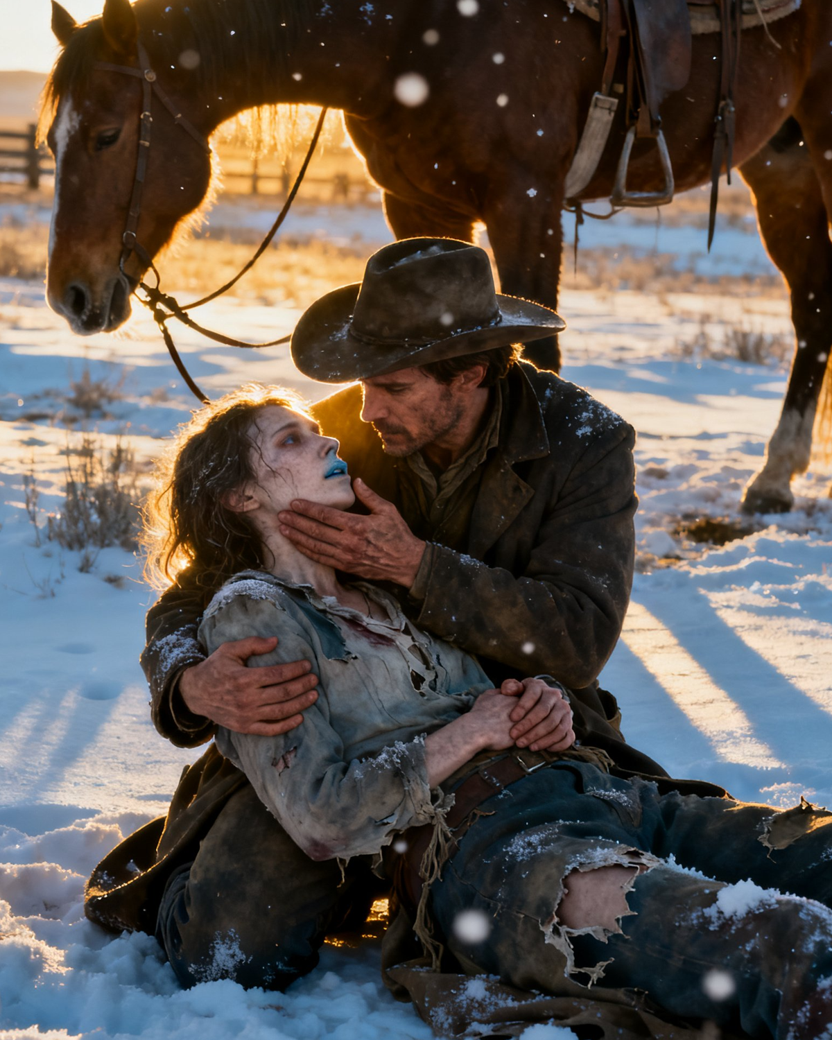 A Widow, Left To Die By Settlers, Was Saved By A Rich Cowboy Who Made Her His Wife