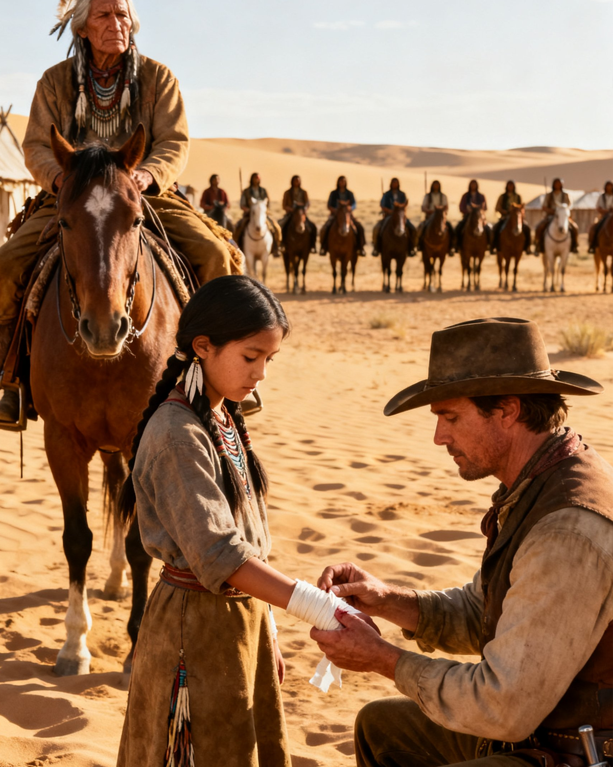 Lone Rancher Saved a Wounded Comanche Girl — But 50 Warriors Showed Up