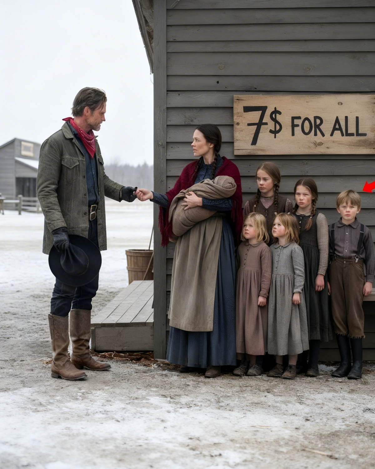 A Lonely Cowboy Wanted a Family of 7 From Cruel In Laws—Then They Said “Please, Marry Our Mother”