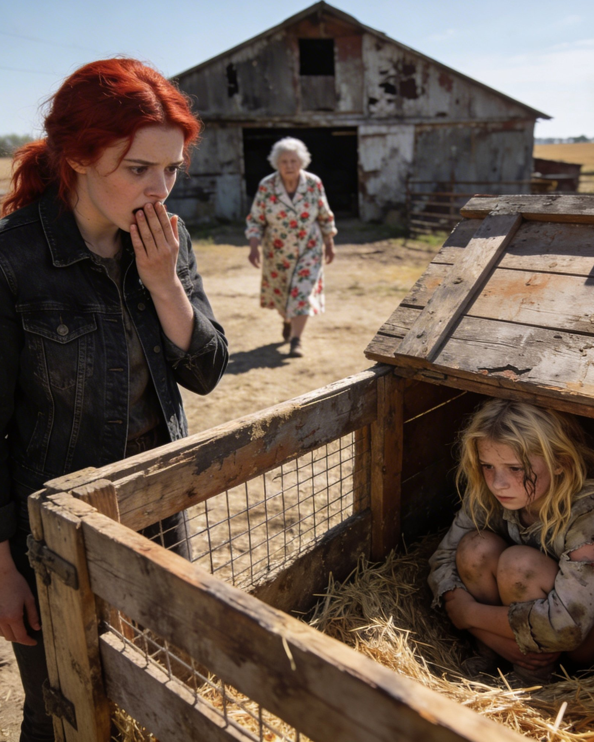 When I visited my parents’ house, I heard a faint voice coming from the shed. I opened the door and peeped inside to find a skinny girl in tattered clothes, trembling and crouched down. “I’m hungry… help me…” The moment I got a good look at her face, I realized who she was. Her identity made my blood run cold…