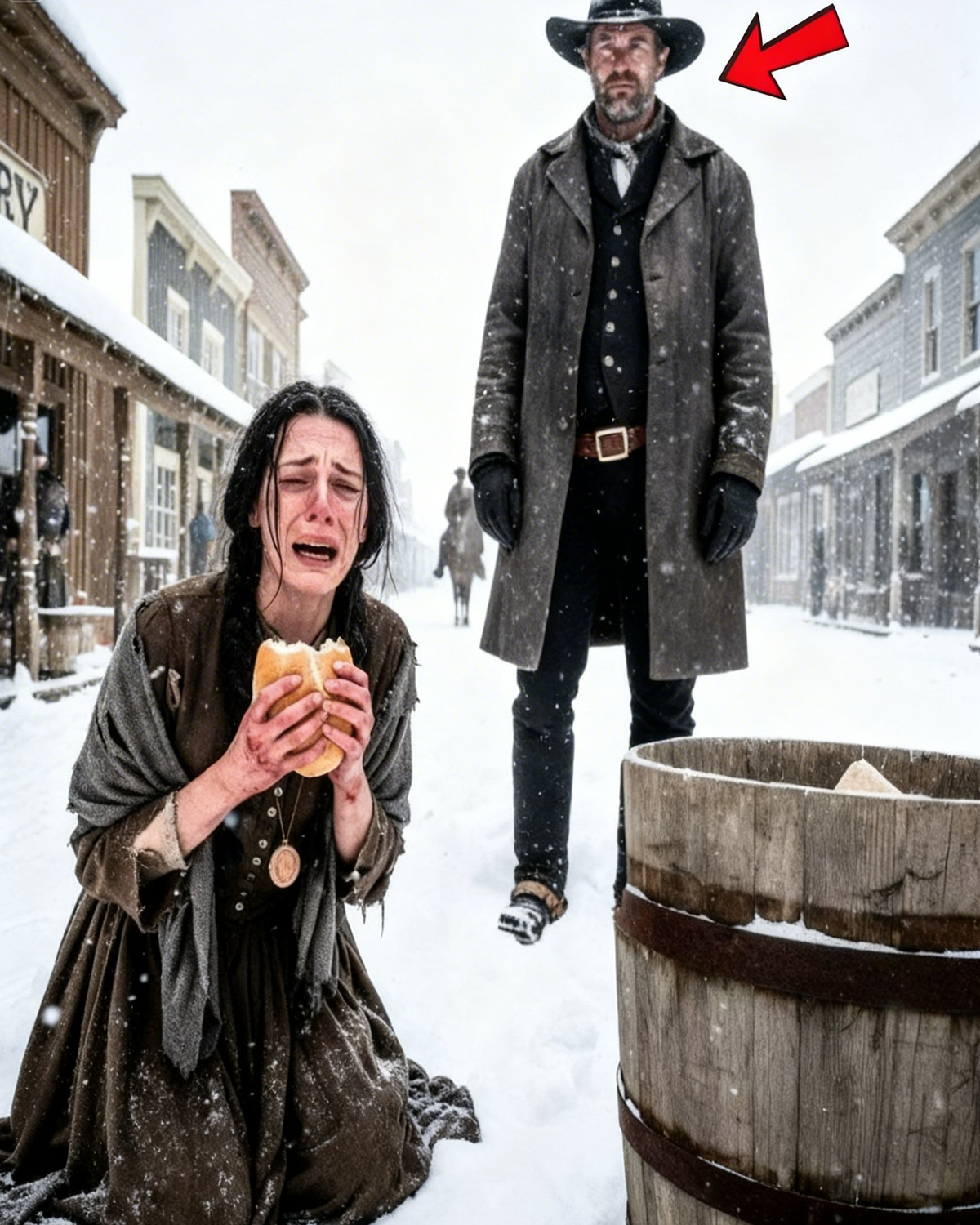 She Ate Bread From Trash — “That’s Enough,” the Cowboy Said and Changed Fate
