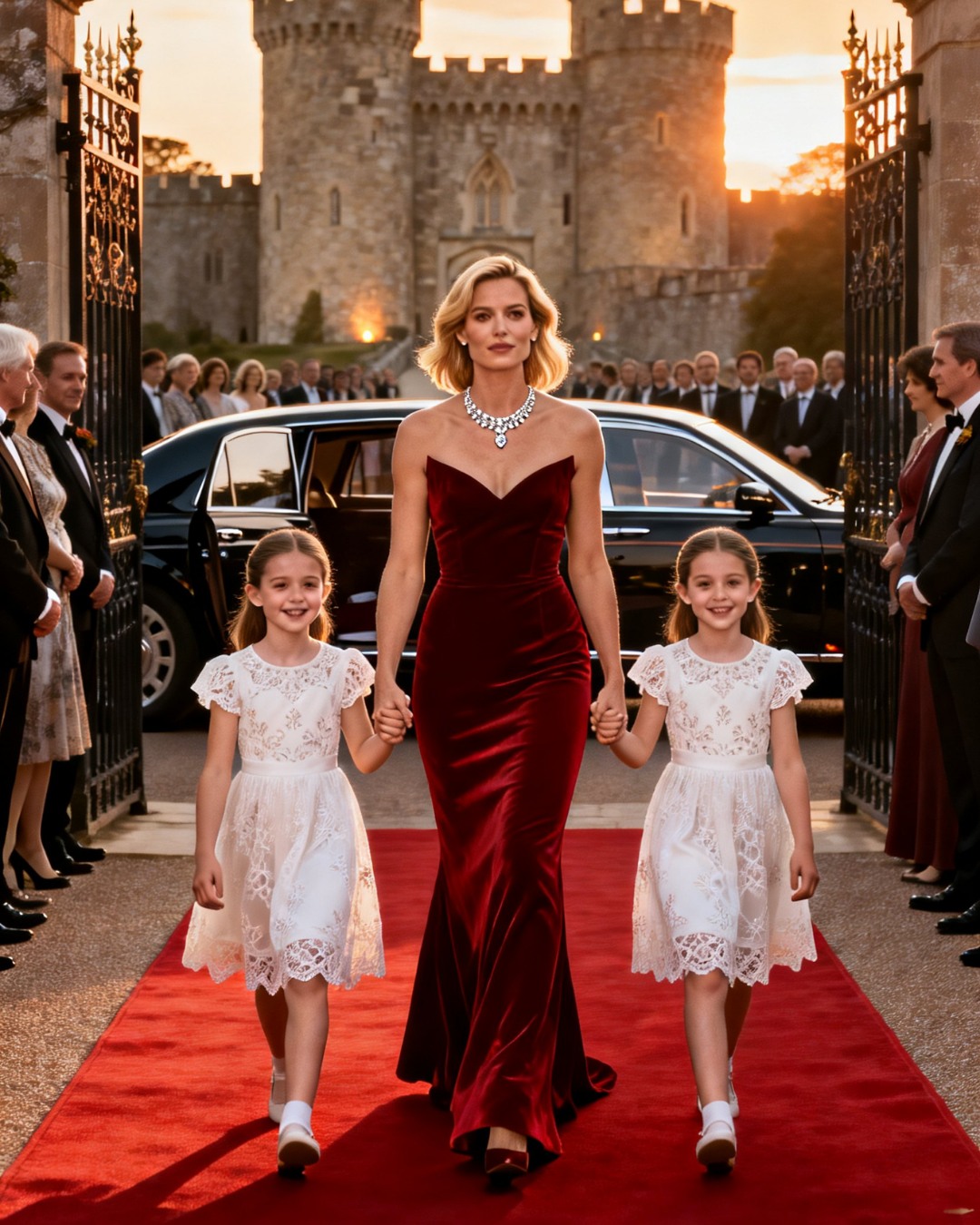 He invited his “poor” ex-wife to his luxurious wedding to humiliate her — but everyone froze when she stepped out of a luxury car with twin children and said a few words that stopped the ceremony.