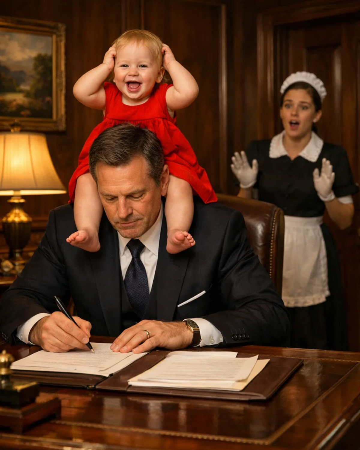 The Poor Cleaner’s Baby Avoided Everyone… Then She Crawled Toward a MILLIONAIRE — What He Discovered Changed Everything