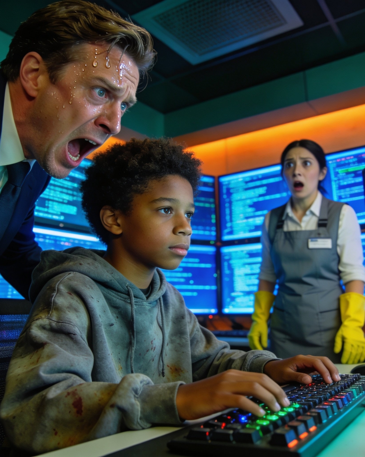 “My empire is gone…” A billionaire watched his empire collapse, until a janitor’s son stepped forward.