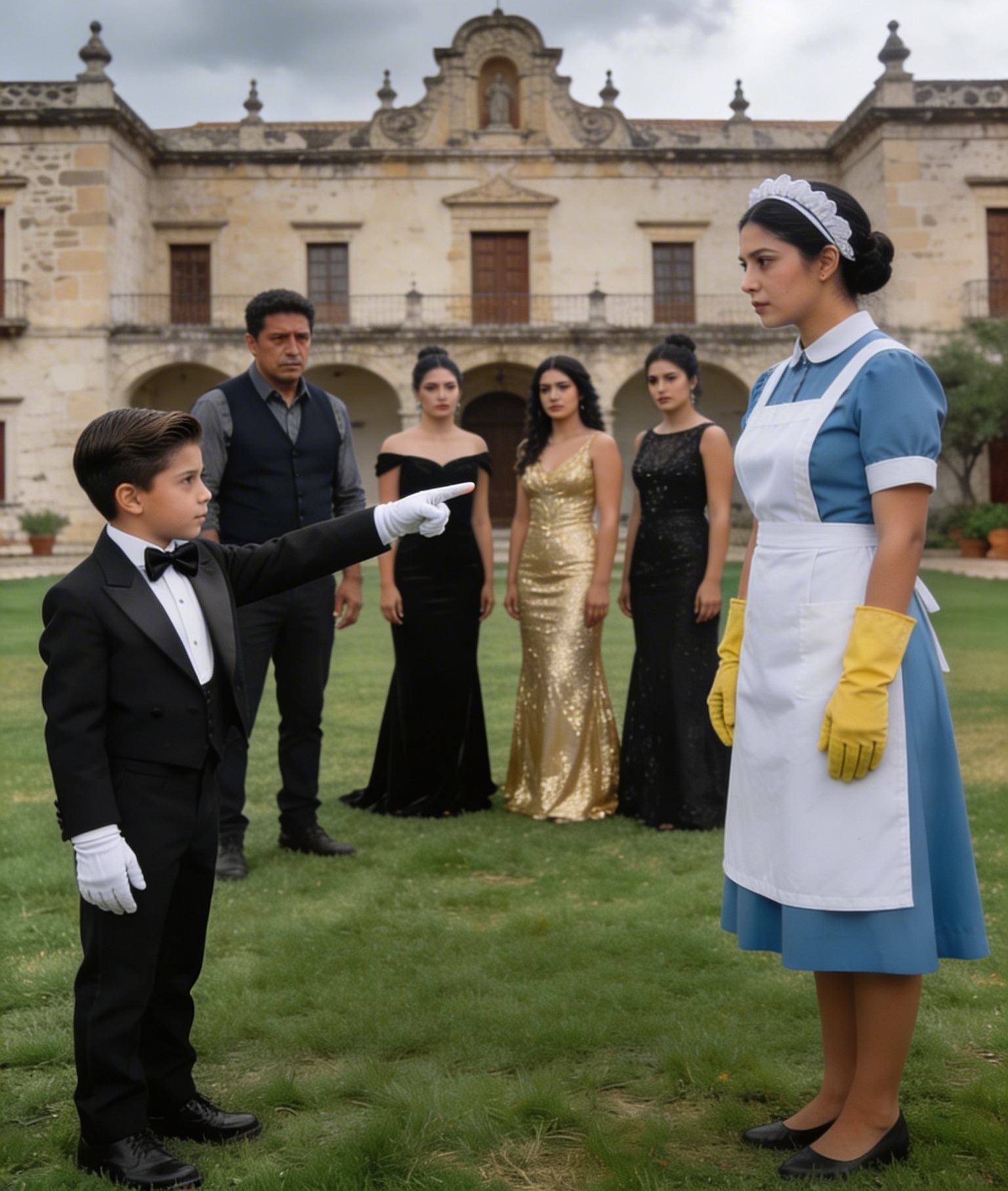 A MILLIONAIRE FORCED HIS SON TO CHOOSE A NEW MOTHER FROM FIVE RICH WOMEN… BUT THE BOY POINTED AT THE MAID AND REVEALED A TRUTH NO ONE WAS PREPARED TO HEAR.