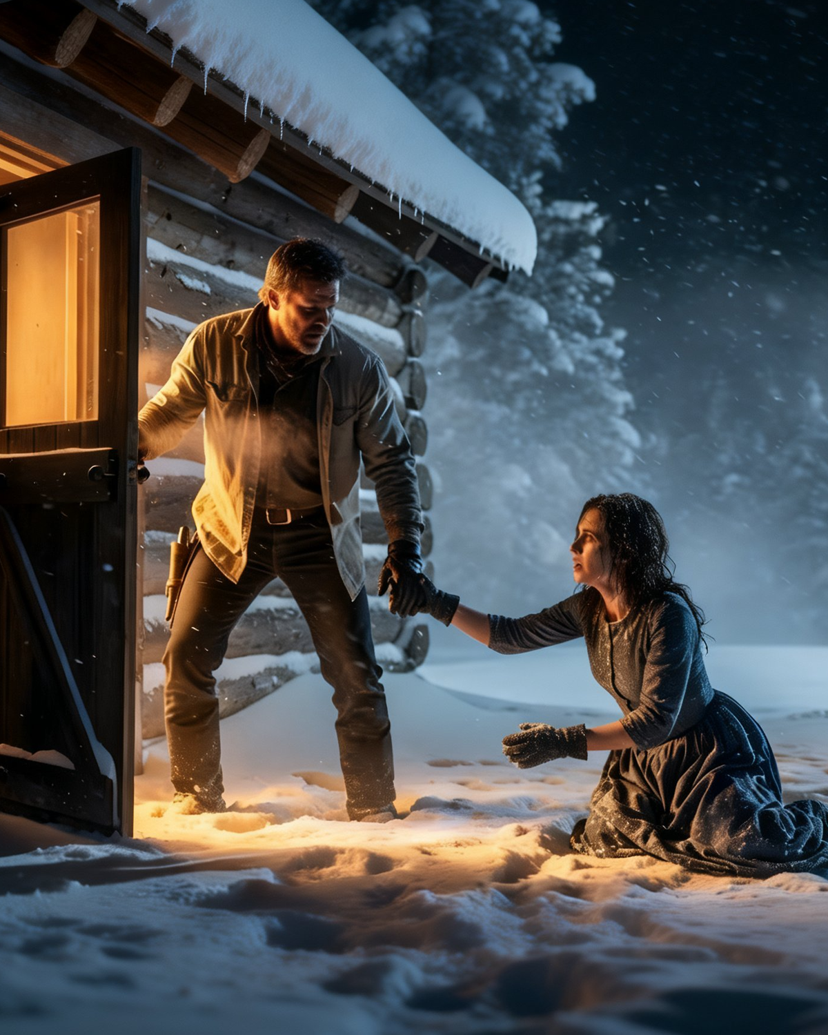 He Found His Neighbor’s Abandoned Mail-Order Bride Freezing in a Blizzard & Gave Her a New Life.