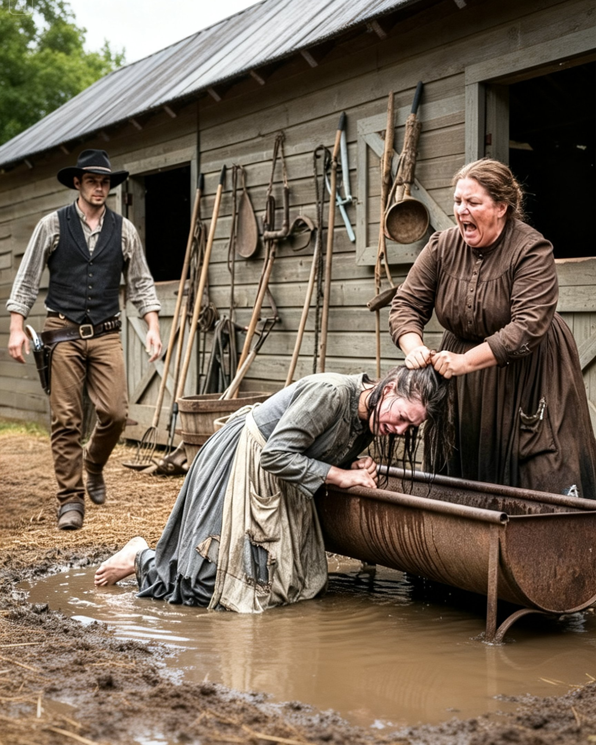 Mistreated By Her Stepmother Every Day… — Until A Cowboy Stepped In