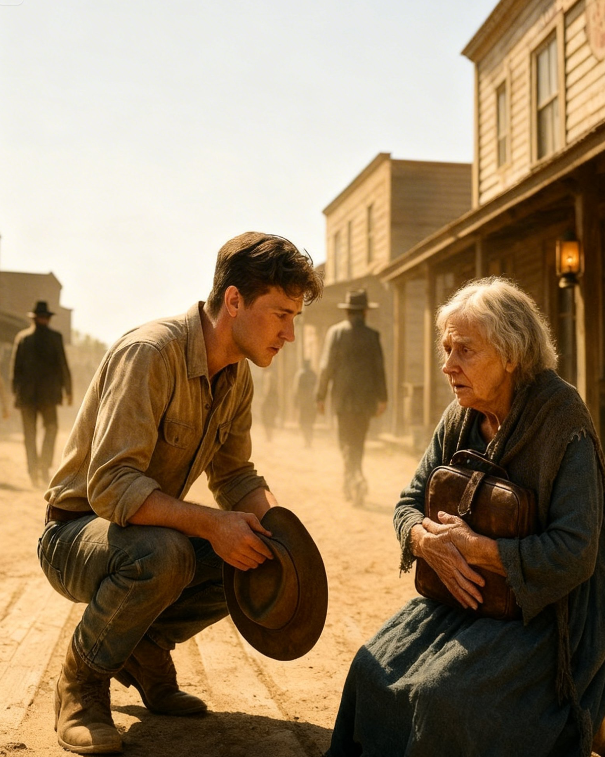 Everyone Ignored the Old Woman at the Trading Post, Until a Poor Ranch Hand Helped Her She Owned