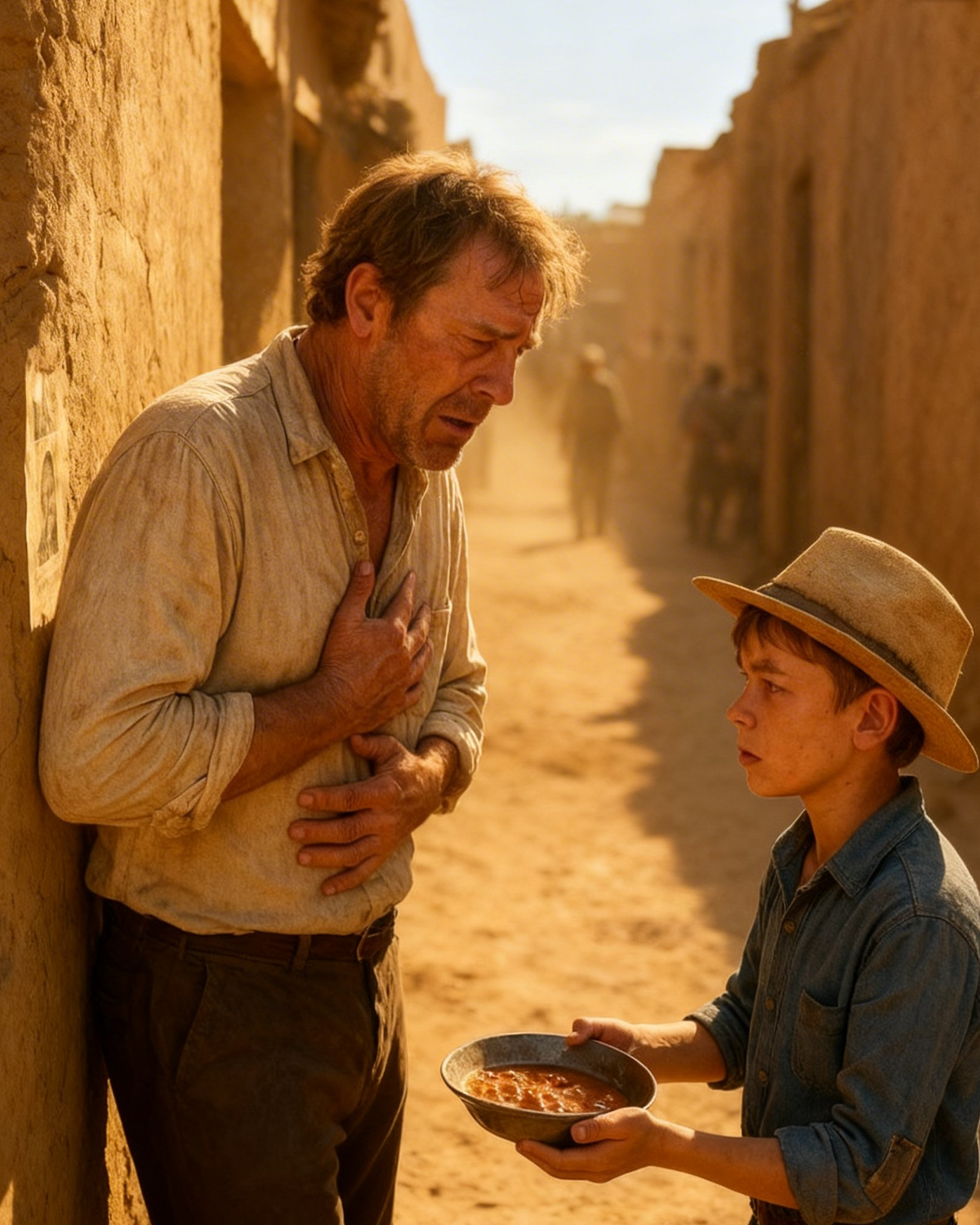 Starving Orphan Fed an Old Man on the Trail, Not Knowing He Was the Owner of the Largest Ranch