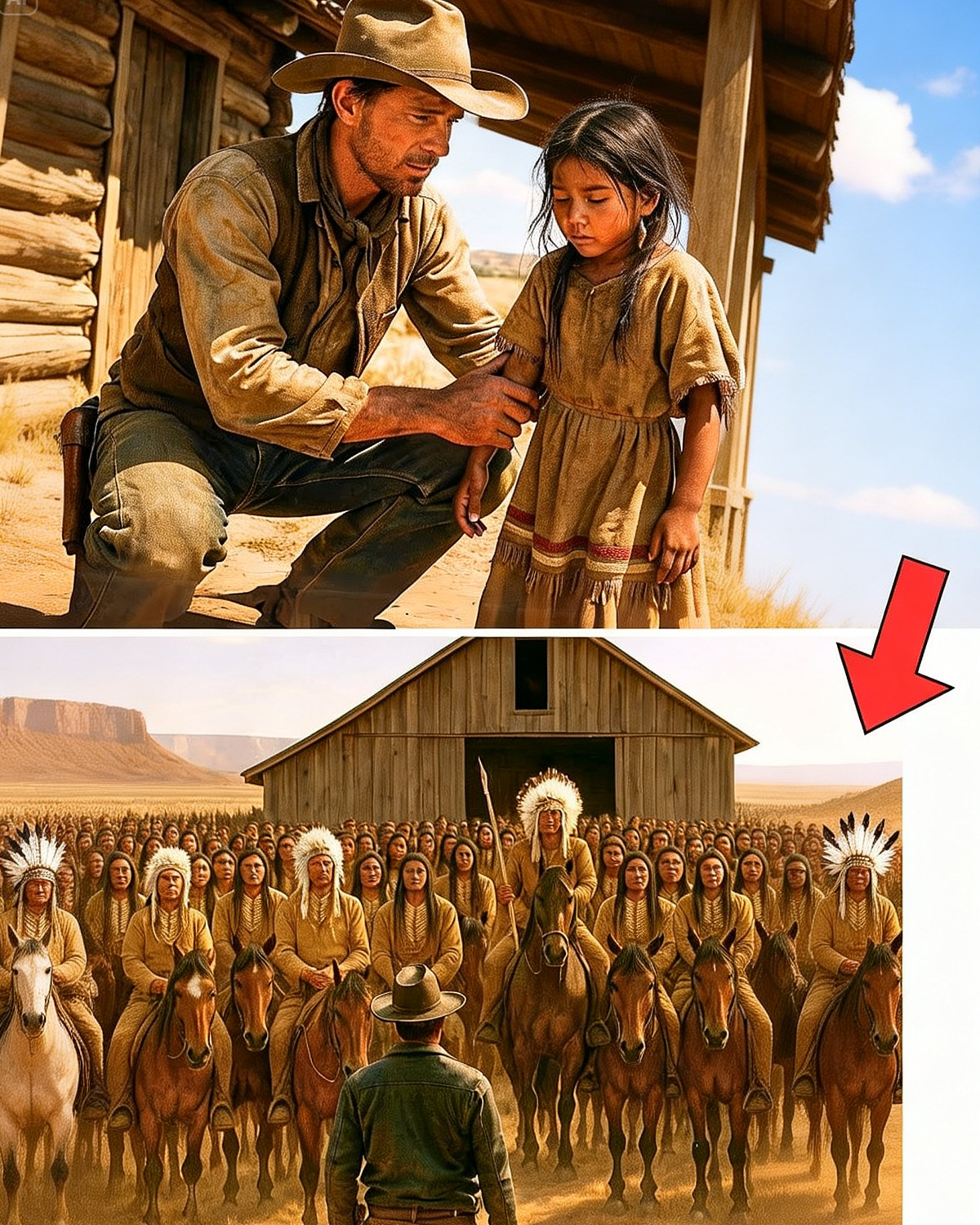 Cowboy Helped a Starving Native Child