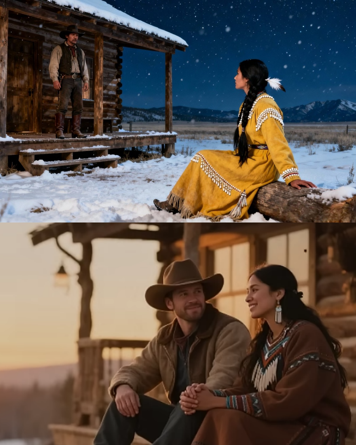 “Get into My Cabin, It’s Freezing Outside,” Said The lonely Cowboy—Until Her Move Changed Everything