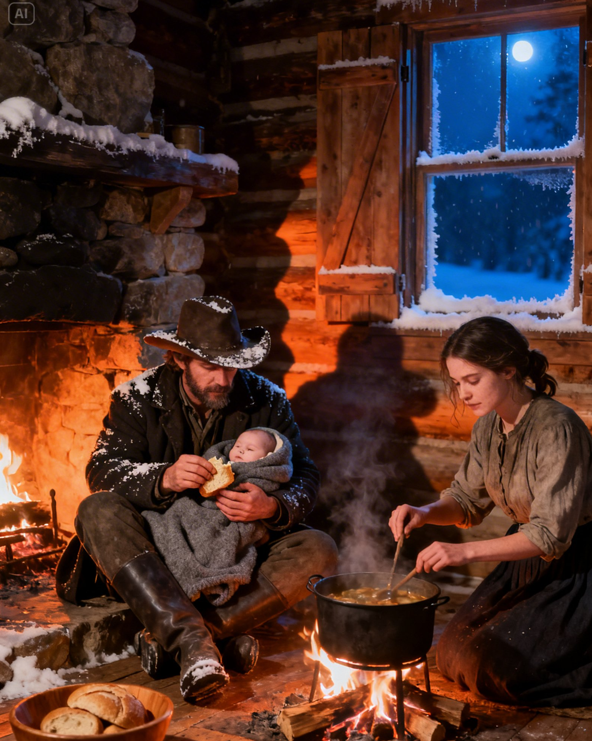 A Poor Girl Let A Man And His Daughter Stay For One Night, Not Knowing He Was A Millionaire Cowboy..