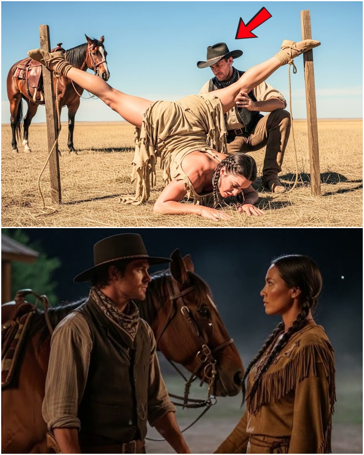 “Don’t… It Still Hurts There”—The Giant Apache Girl Said The Lone Rancher