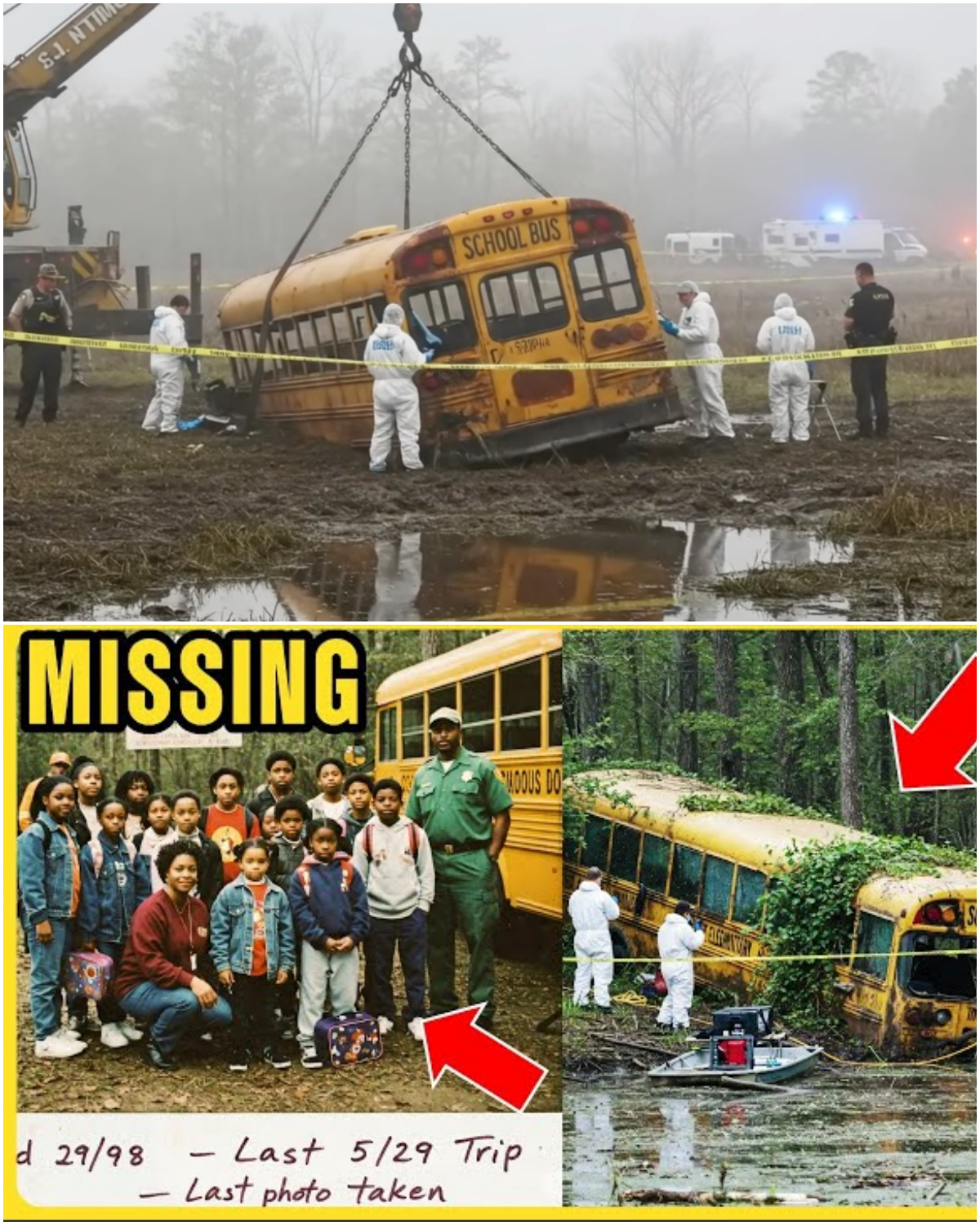 14 Students Went on a School Trip and Never Came Back — 10 Years Later, the Bus Was Found in a Swamp