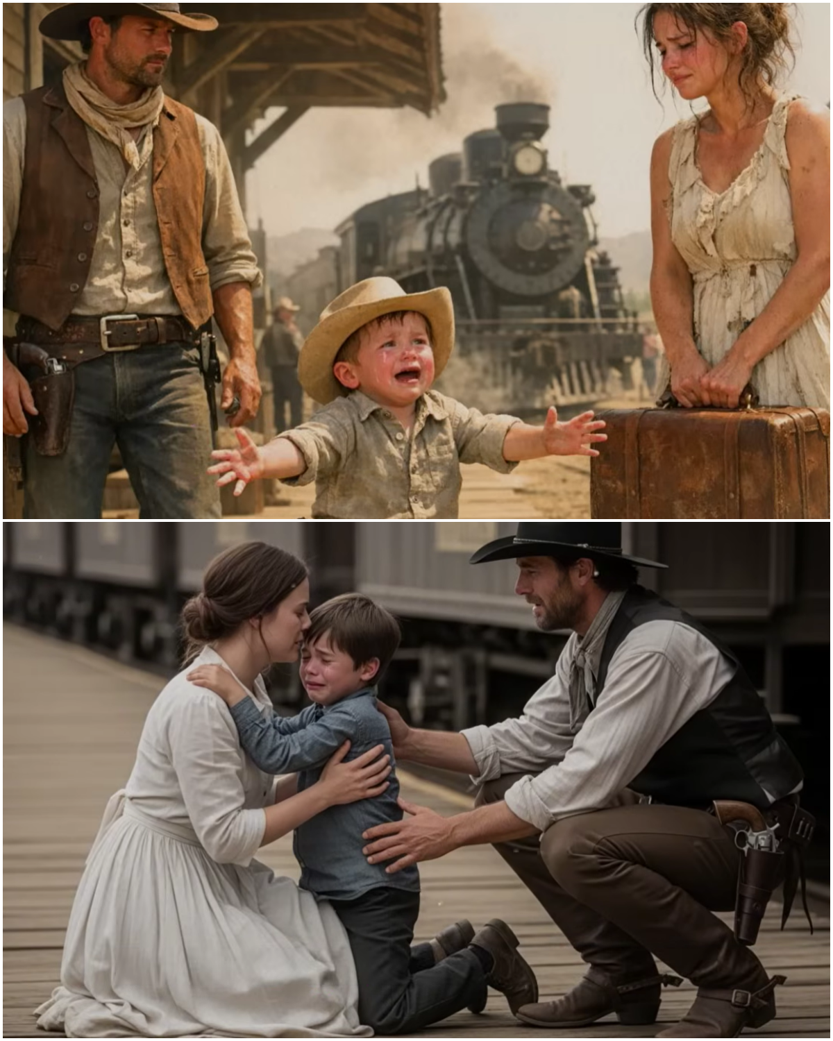 Left Alone at the Station, the Mail-Order Bride Almost Gave Up — Until a Boy Called Her “Mama”