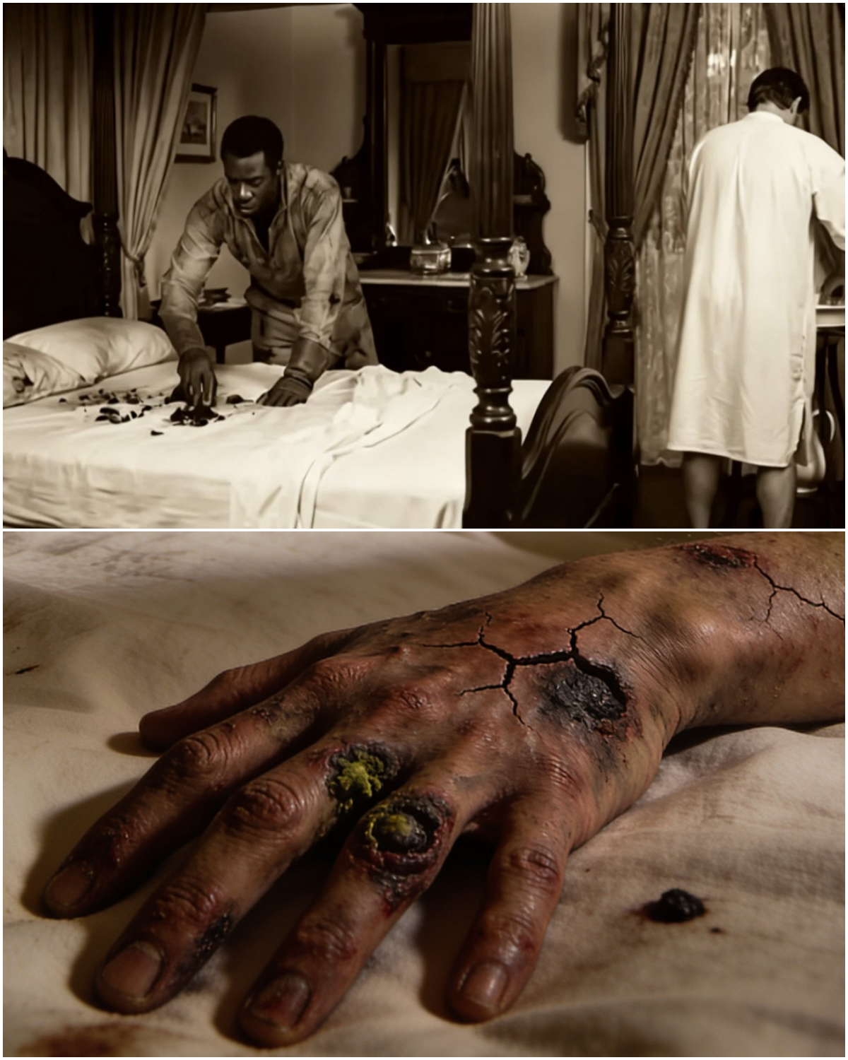 THE CHAMBER SLAVE who rubbed the sheets with POISONOUS FUNGI for a month: Skin Devoured!