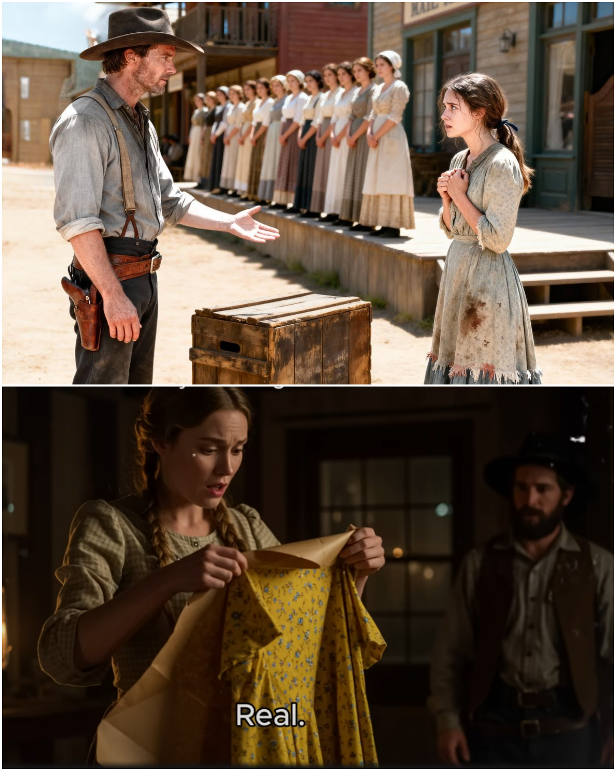 “Give Me The One No One Wanted!” Cowboy SAID After Being Offered 10 Mail-Order Brides