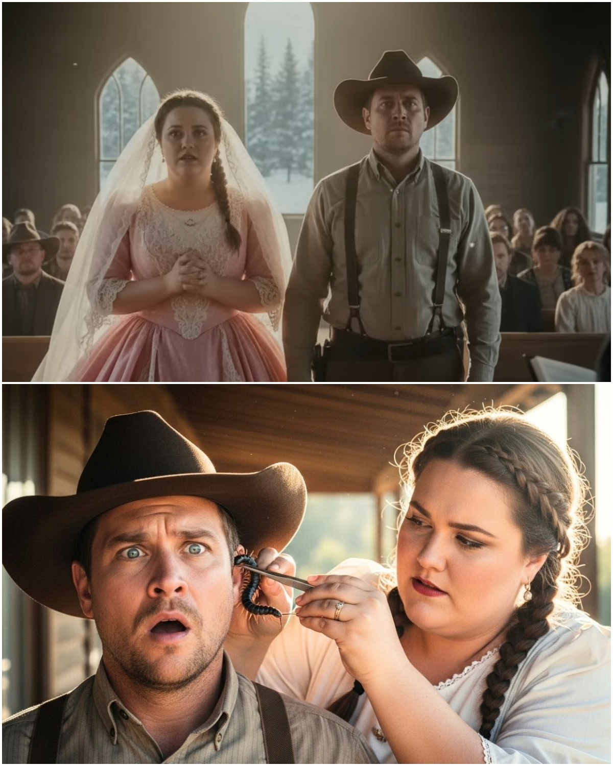 The Deaf Rancher Married an Obese Girl for a Bet — What She Pulled From His Ear Shocked All