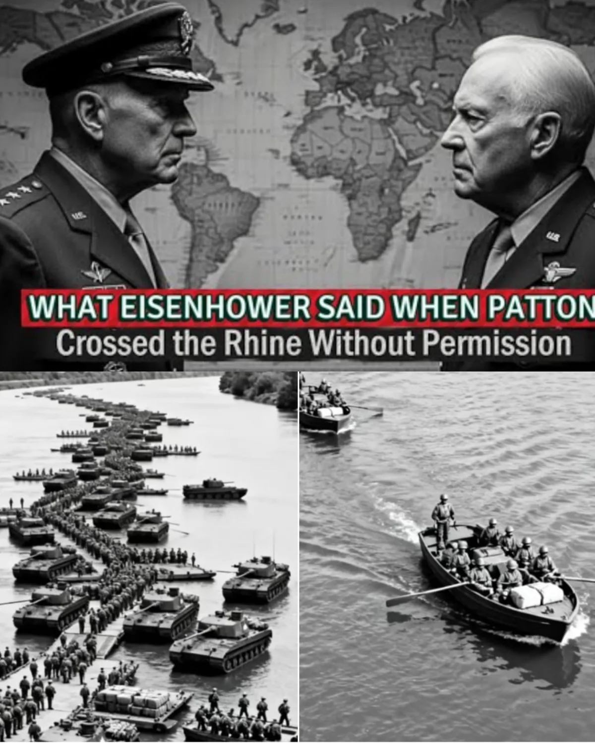 What Eisenhower Said To His Staff When Patton Crossed the Rhine Without Orders…
