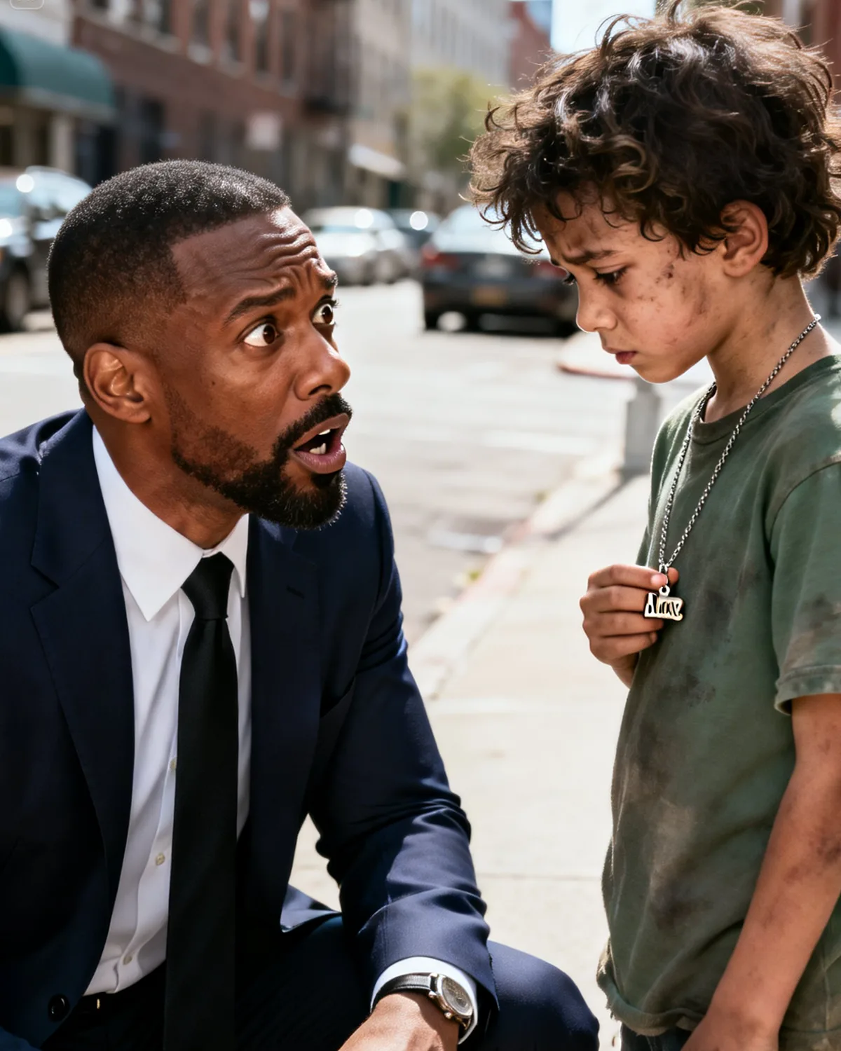 Billionaire Saw a Poor Girl Wearing His Lost Necklace — What He Did Next Shocked Everyone!