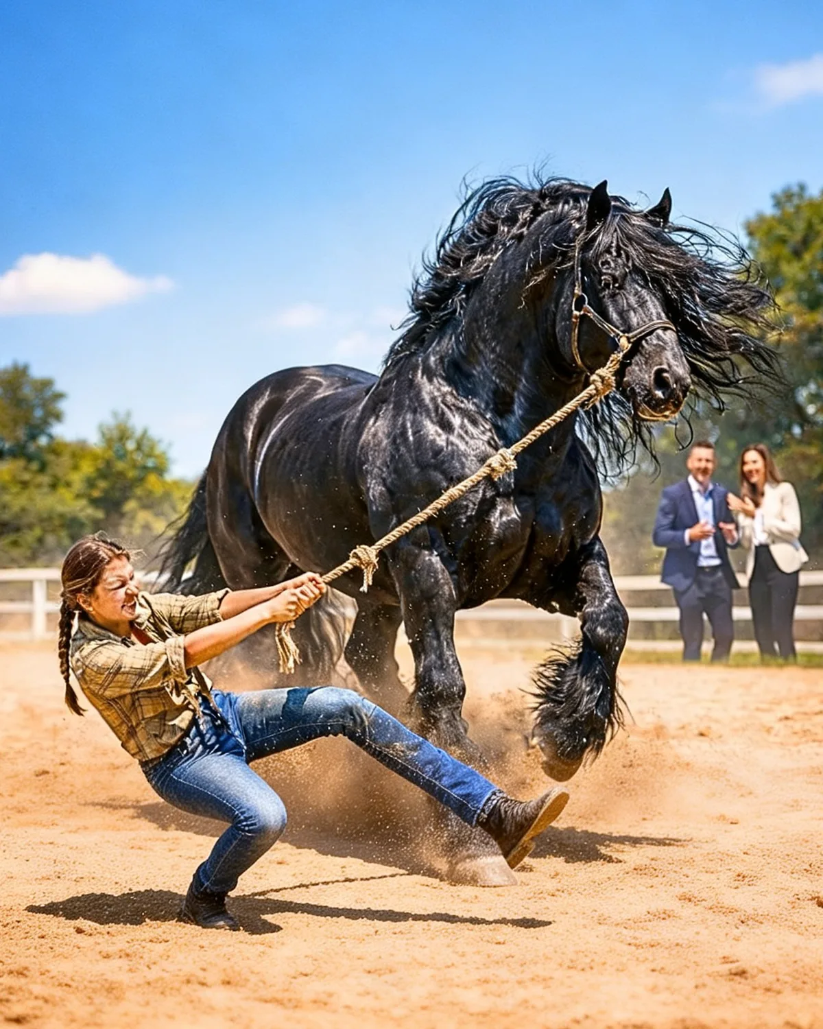 They laughed, but they didn’t know why their father refused to sell that horse.